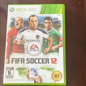 Xbox 360 FIFA Soccer 12 Video Game - White/Green/Red Cover